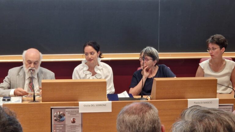 Alcuni momenti del partecipato convegno per ricordare, attraverso il racconto di colleghi e amici, il contributo scientifico e umano di Nicola Fiore.